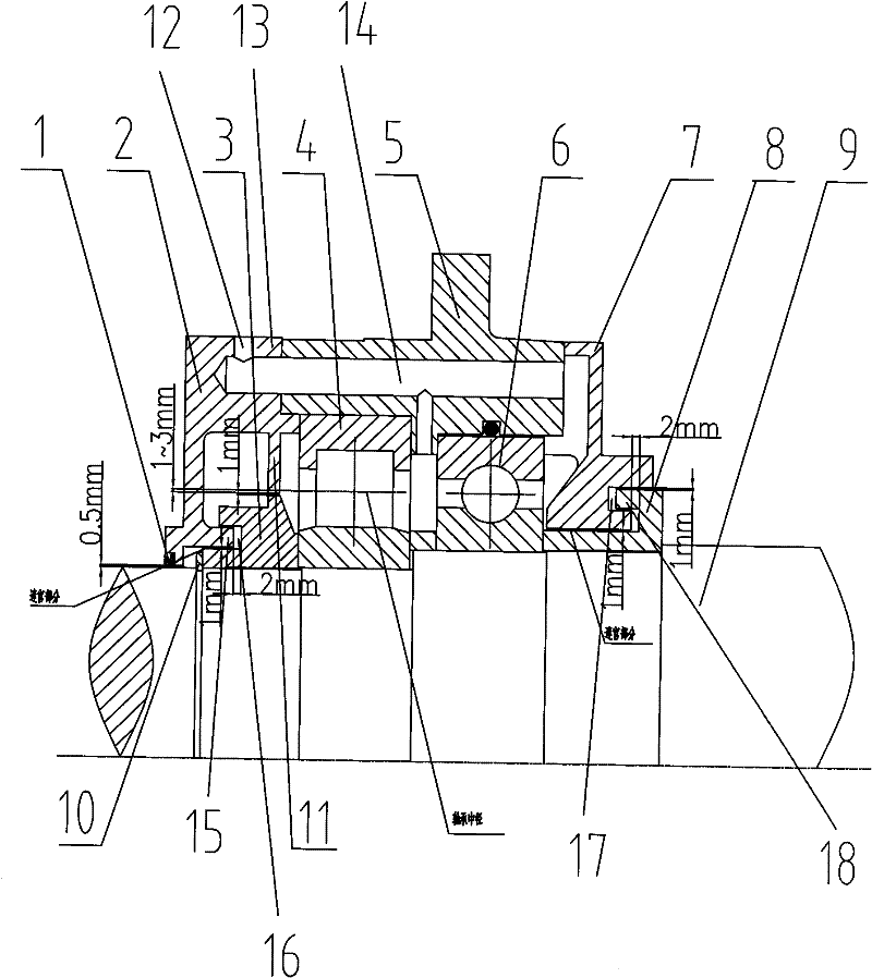 Oil storage device of high-pressure motor bearing