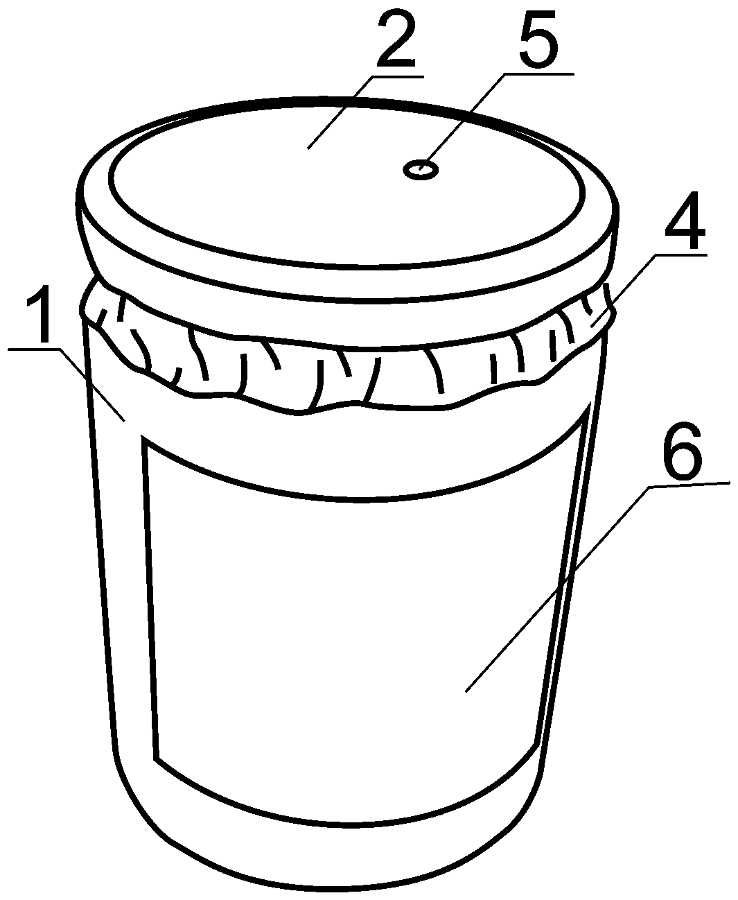 Stew pre-packaging container structure with bottle cap easy to open