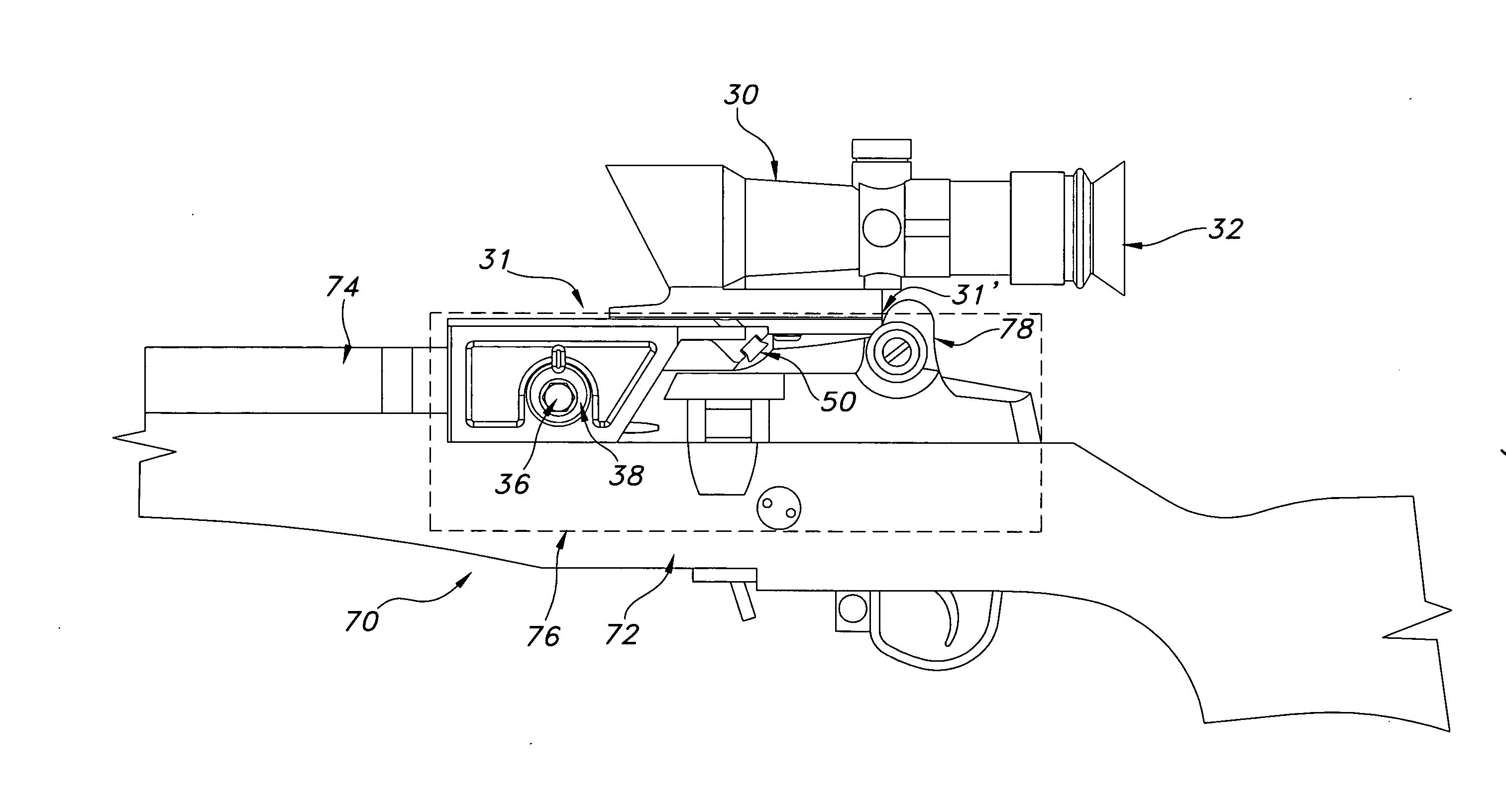 Removable optical sight mount adapted for use with M14, M1A and similar rifles and method for removably attaching an optical sight to a rifle