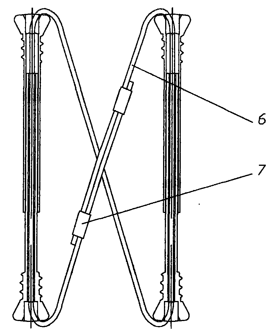 Fastening system in KG combined tension belt