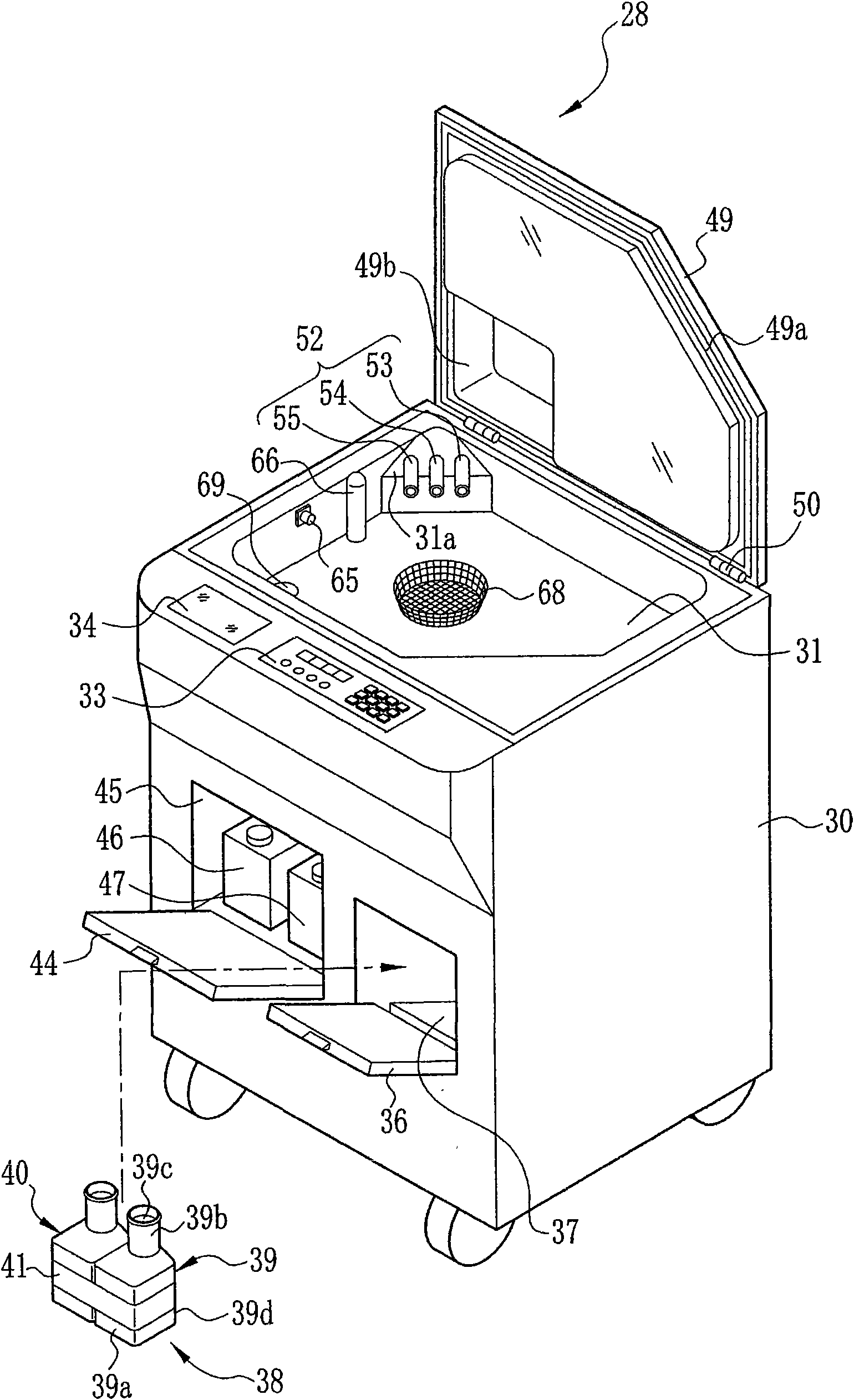 Endoscope cleaning and disinfecting device and method for preparing disinfection liquid used for the endoscope cleaning and disinfecting device