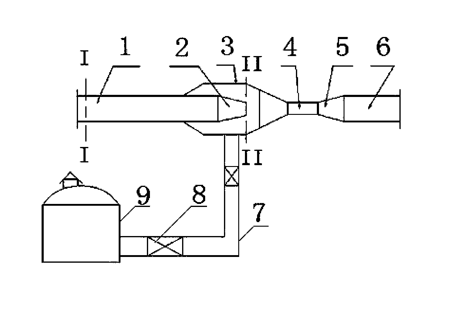 Wellhead high-pressure-spraying agentia adding method and device for water injection wells