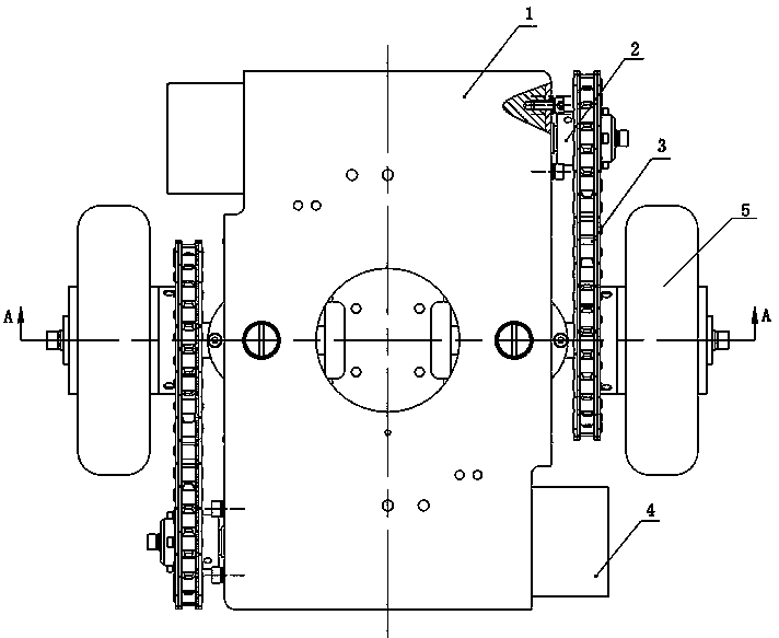 AGV drive independent suspension vibration reduction mechanism