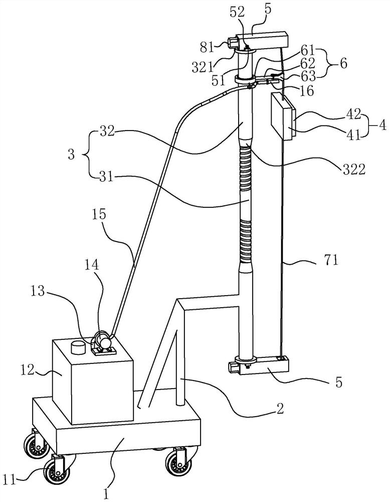 A wall cleaning device for architectural decoration