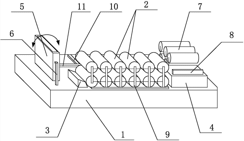 Rolling device for recycling waste copper