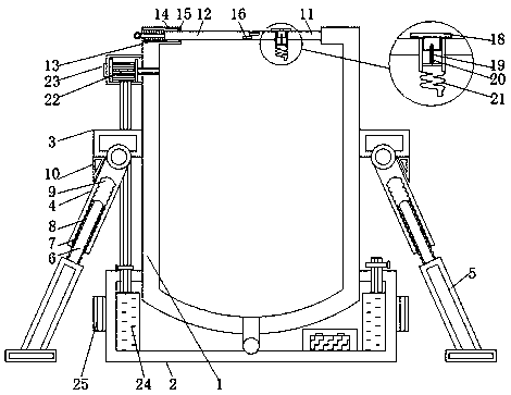 3-chloropropionyl chloride dripping tank for 5-chloro-1-indanone and with multiple protective structures