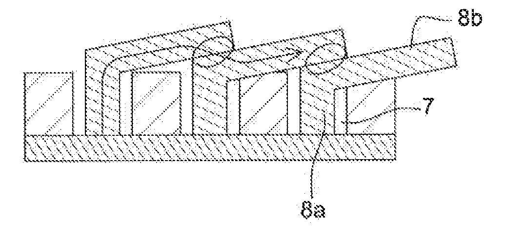 Interconnection structure made of redirected carbon nanotubes