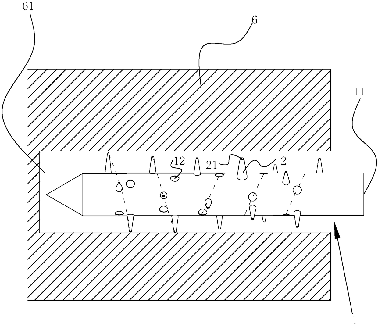 Tunnel supporting pipe