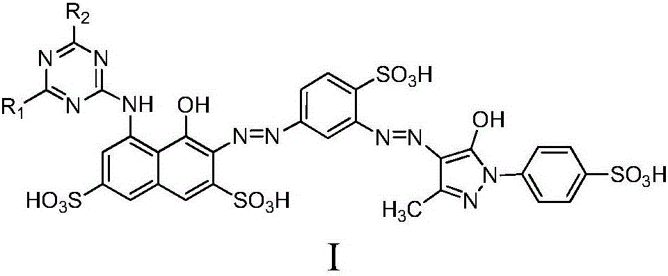 High light fastness azo type red reactive dye