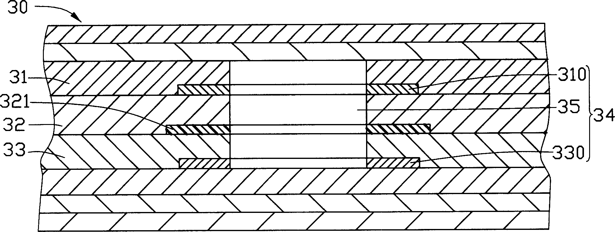 Printed circuit board with improved hole