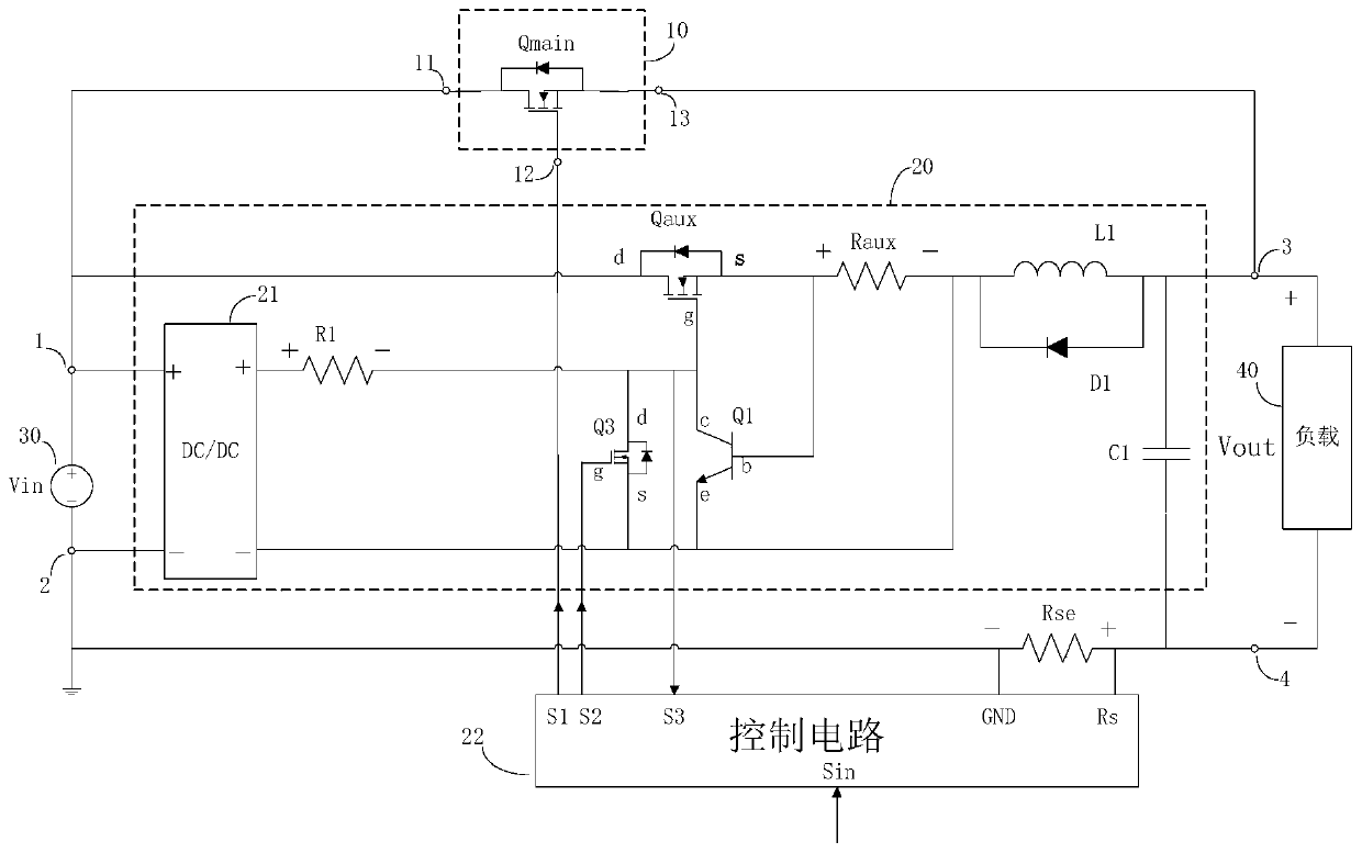 Direct-current distribution electronic soft start switch