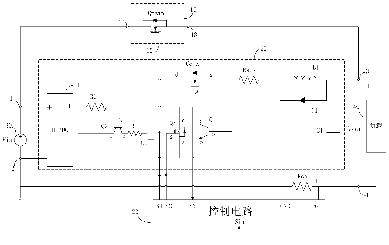 Direct-current distribution electronic soft start switch