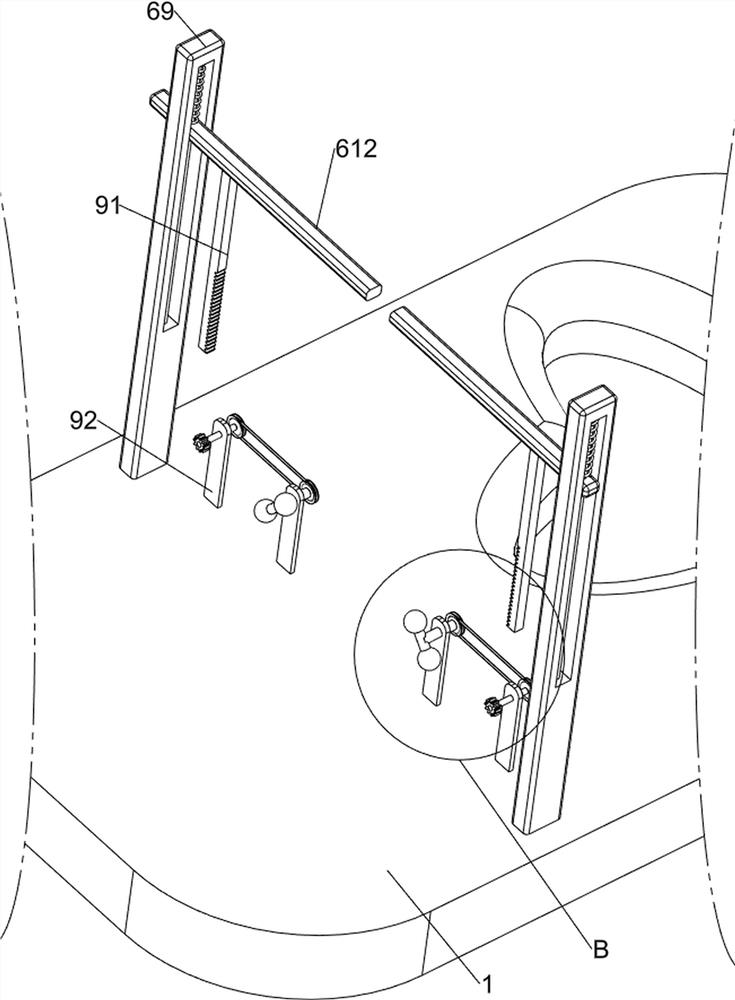 A press-type clay tile forming device