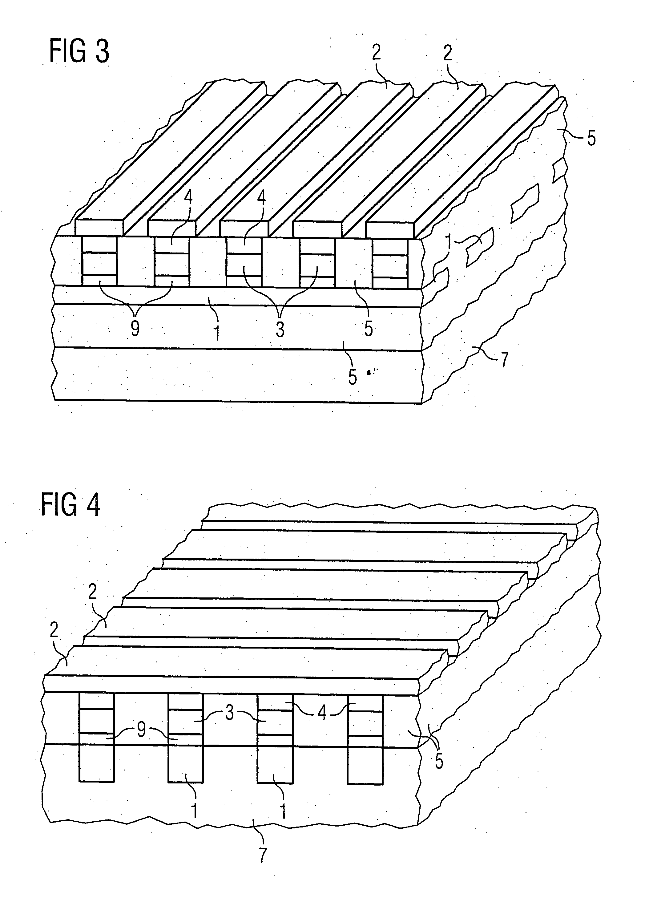 Semiconductor memory component in cross-point architecture