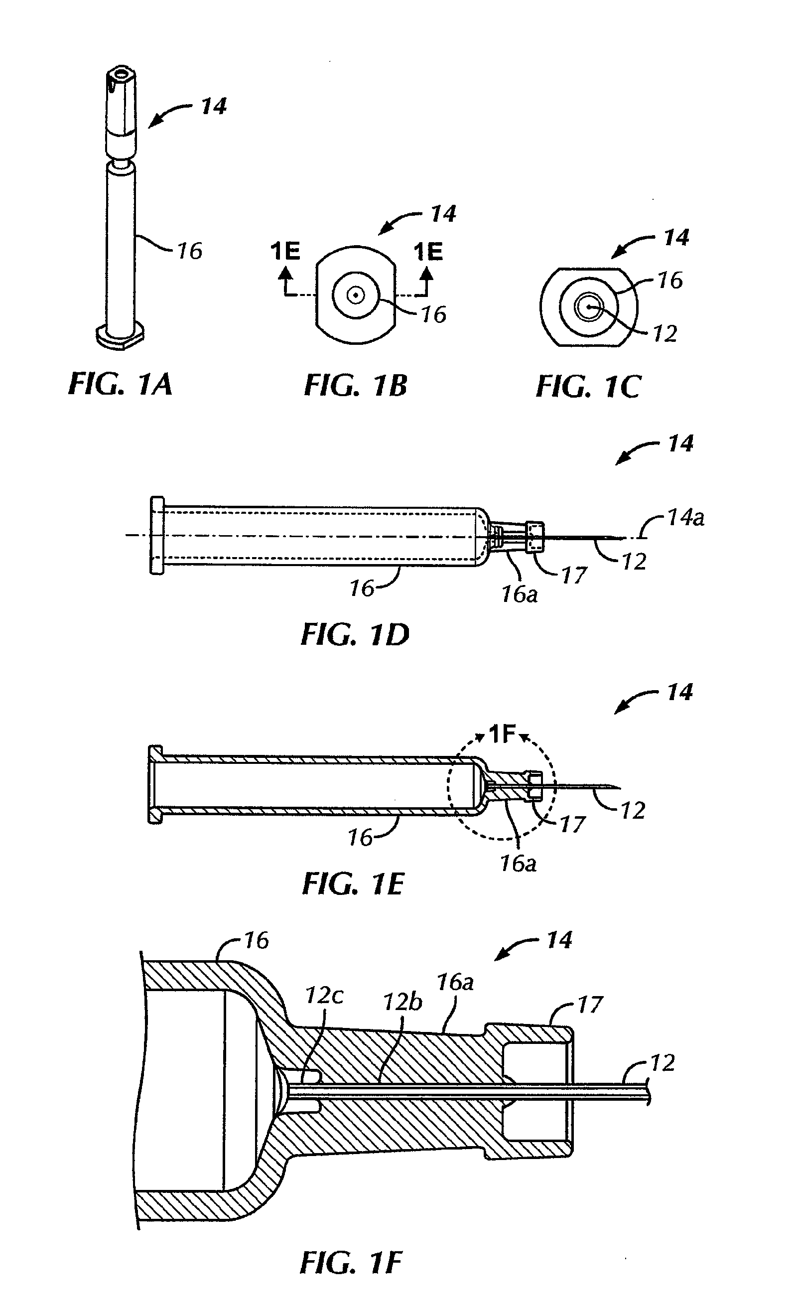 Collet mechanism and method of molding cannula to a syringe barrel