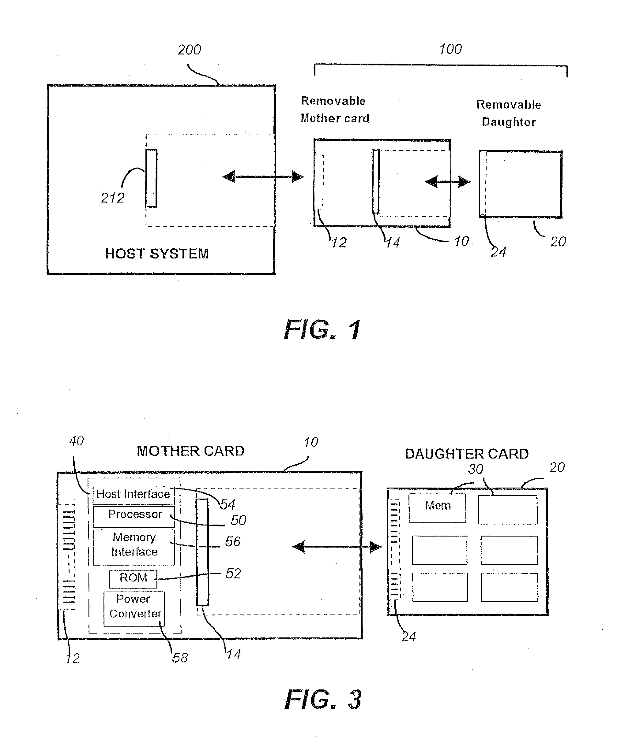 Removable Mother/Daughter Peripheral Card