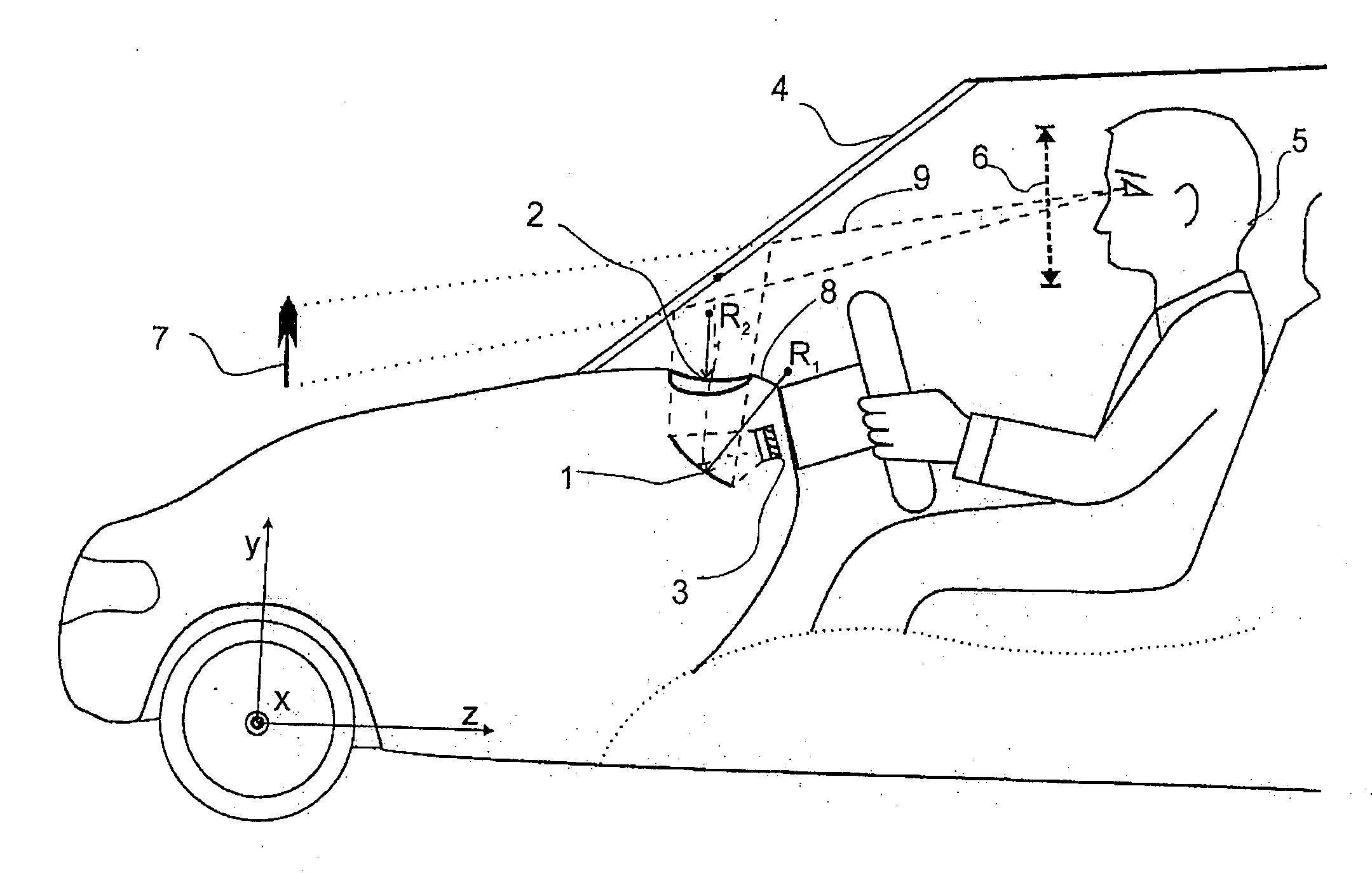 Projection unit for a head-up display