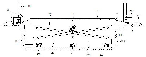 Bridge vehicle weight detection device