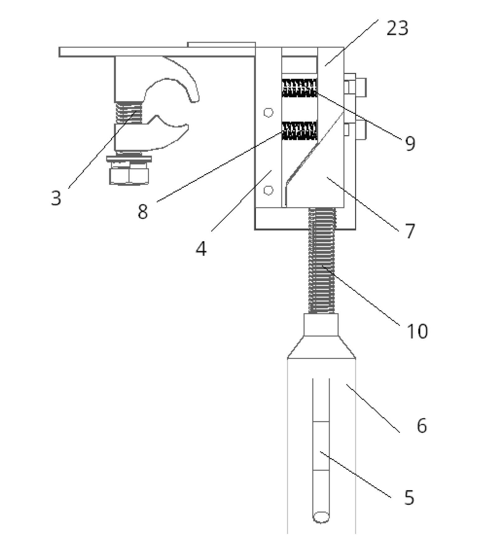 Multi-functional wire clamp leading wire transferring rod