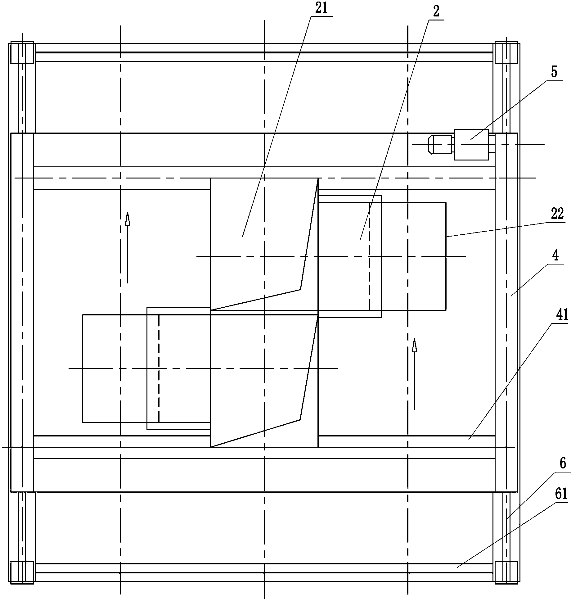 Movable distributing device