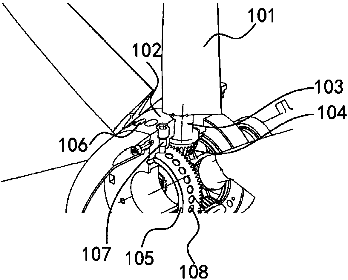 Static variable pitch propeller