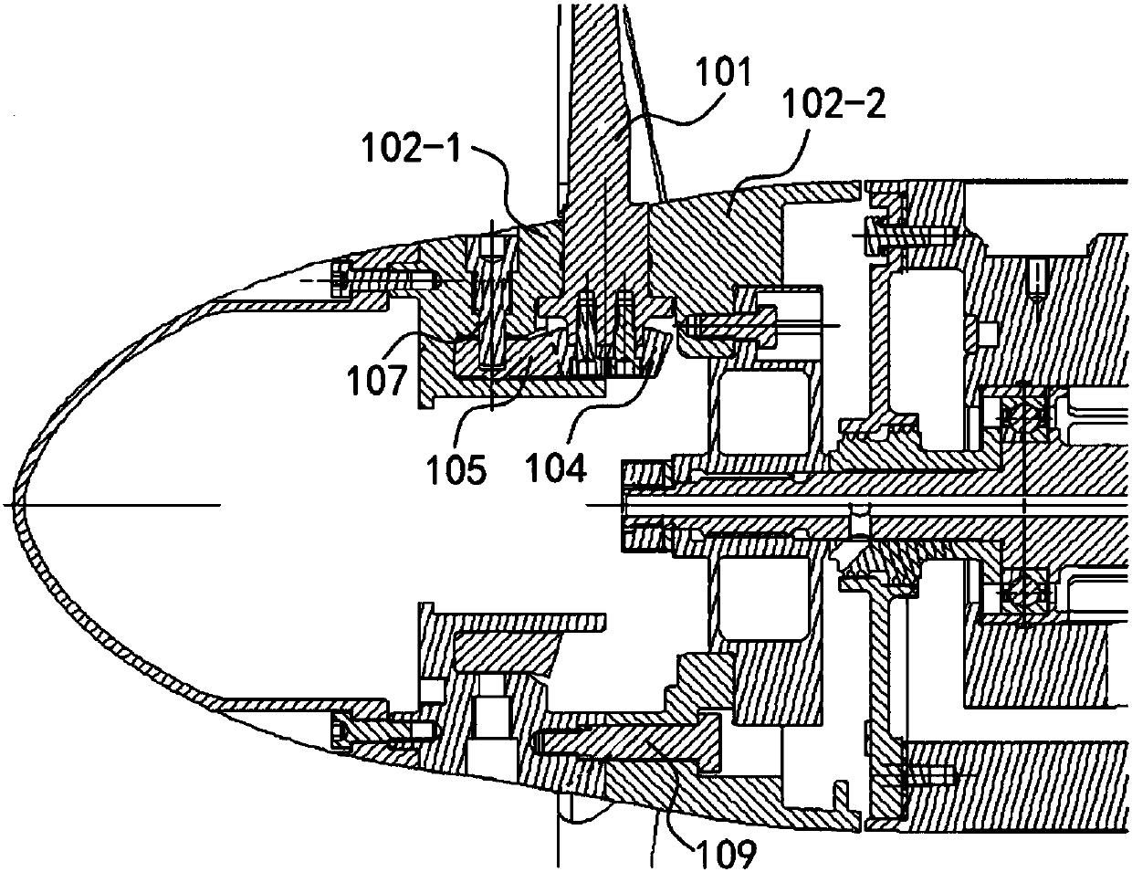 Static variable pitch propeller