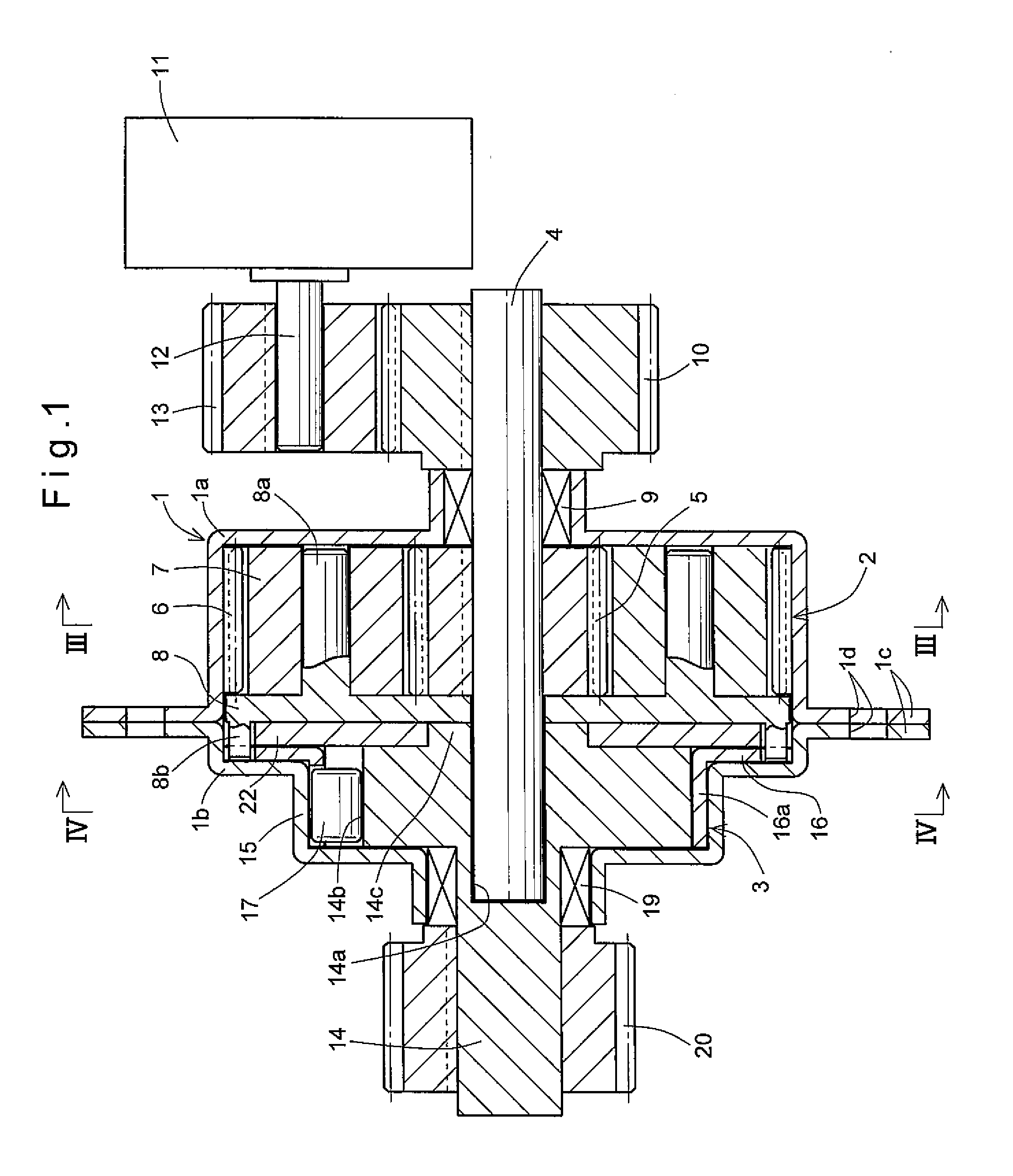 Speed reducer with a brake