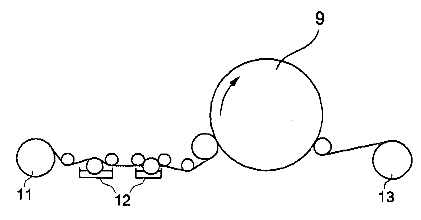 Support for image-recording material and image-recording material