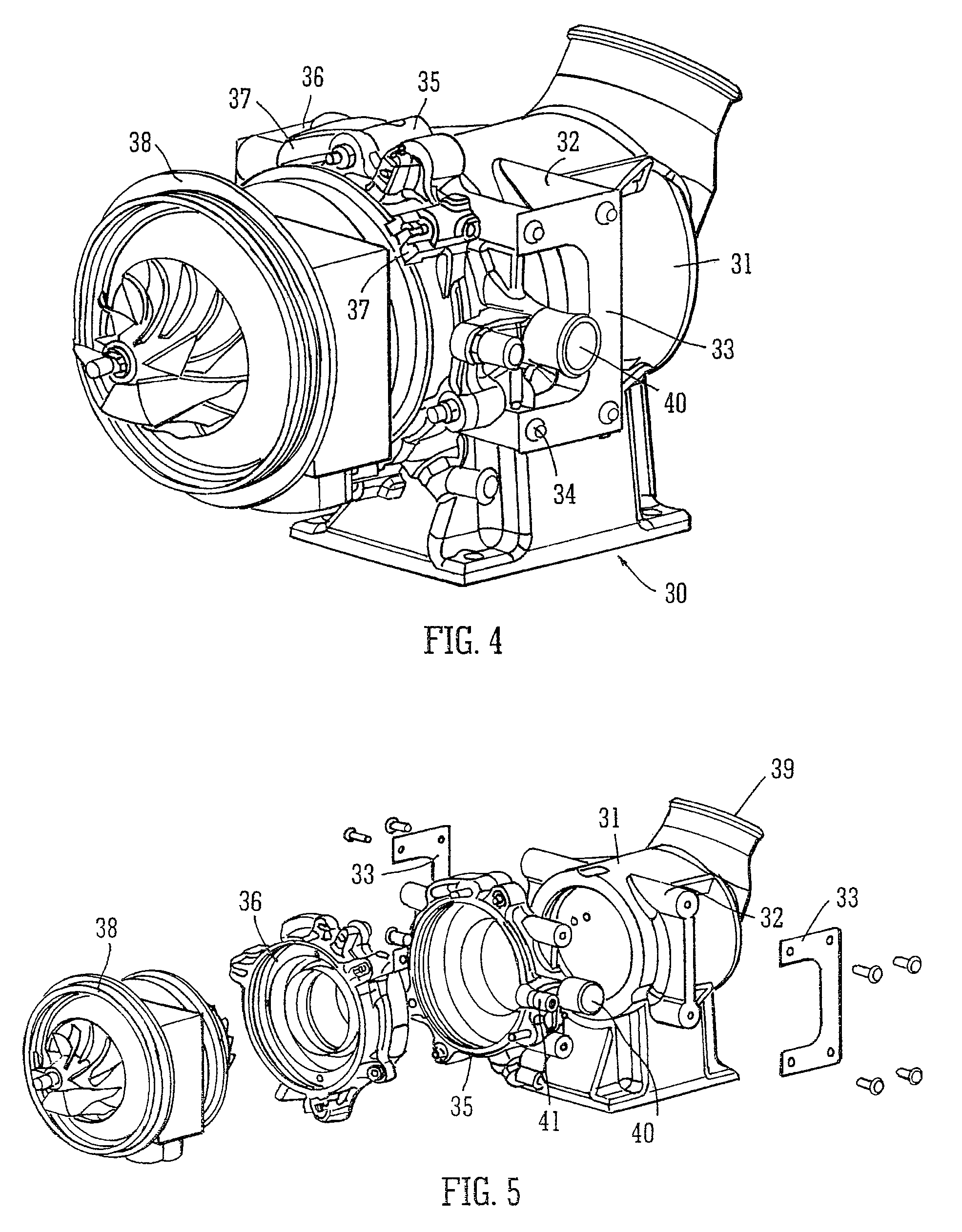 Apparatus for measuring rotational imbalance of a turbocharger core assembly