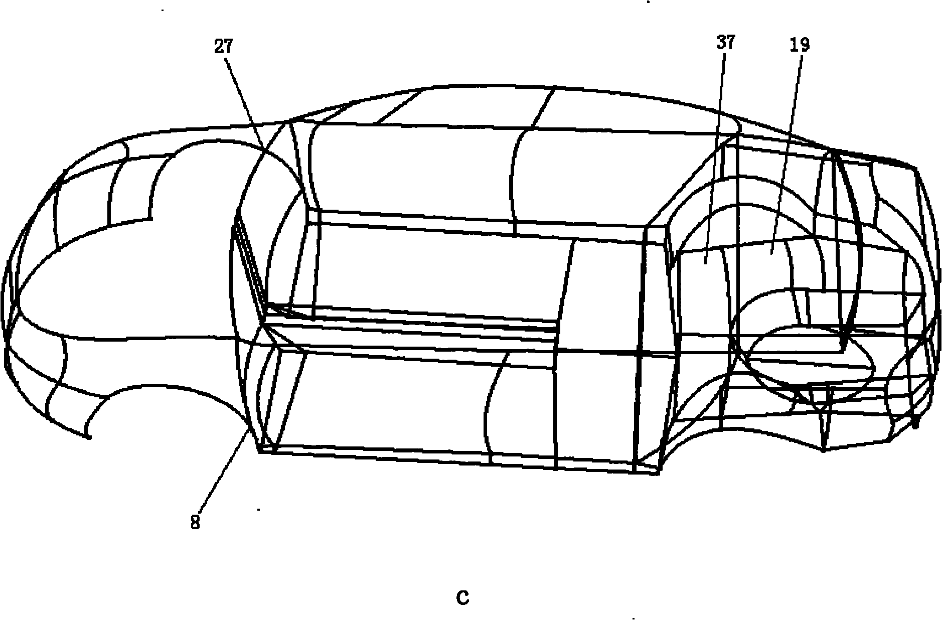 Semi-infinite fluid based passenger car external noise analysis and predication method