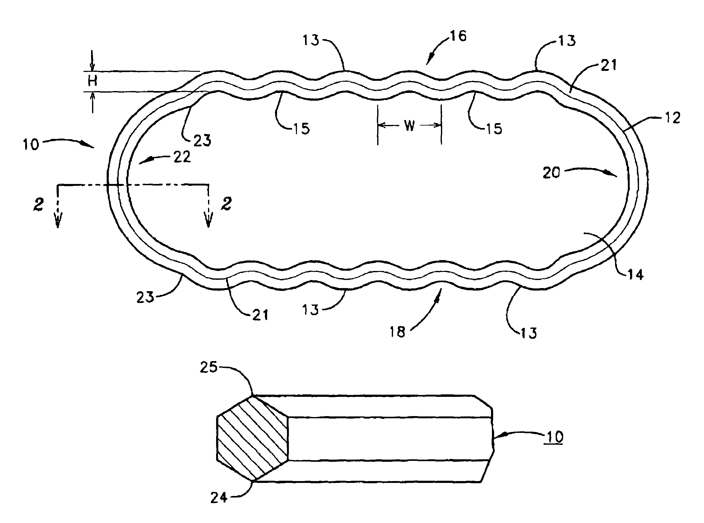 Serpentine metal gasket