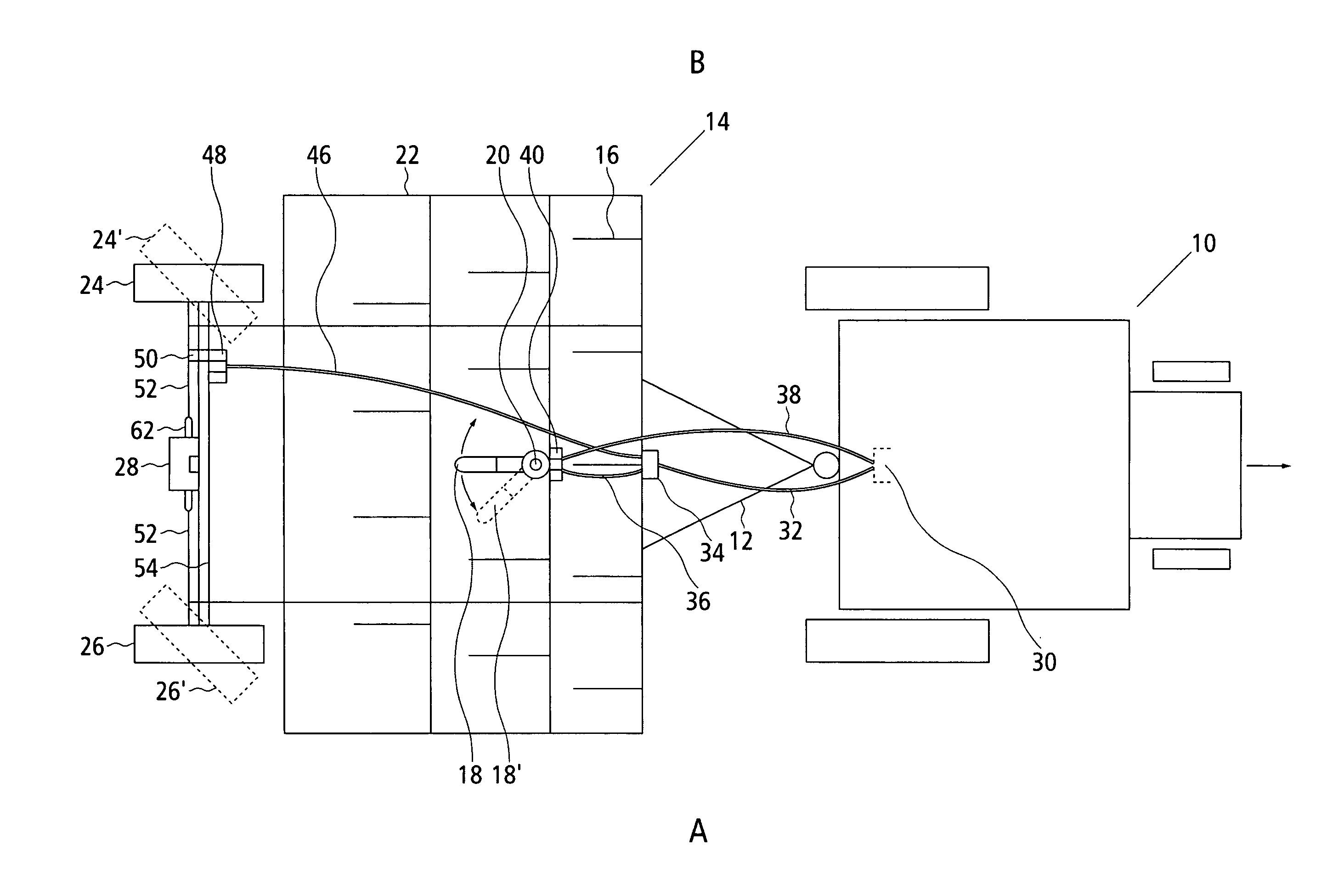 Steering device for towed implements