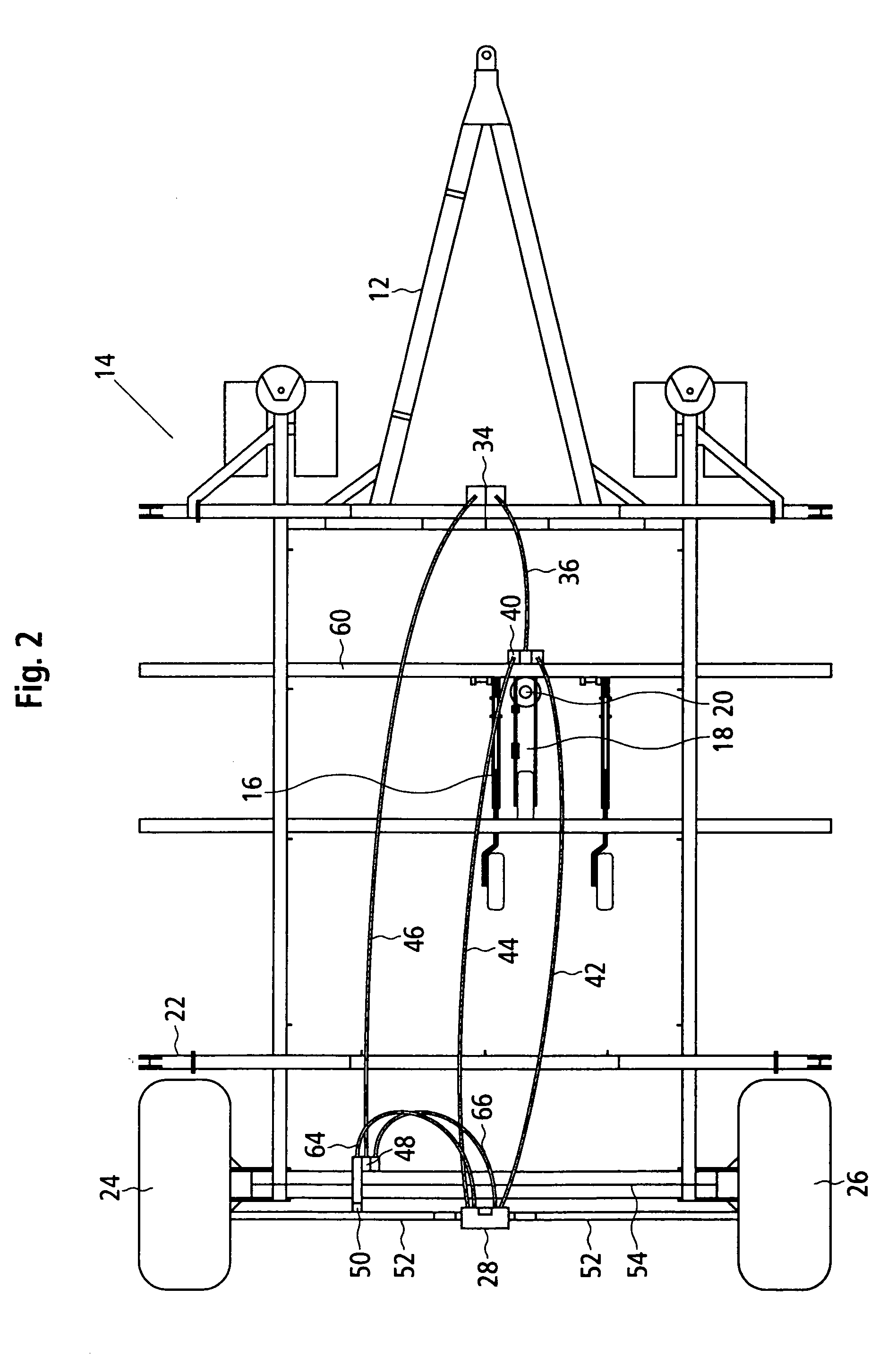 Steering device for towed implements