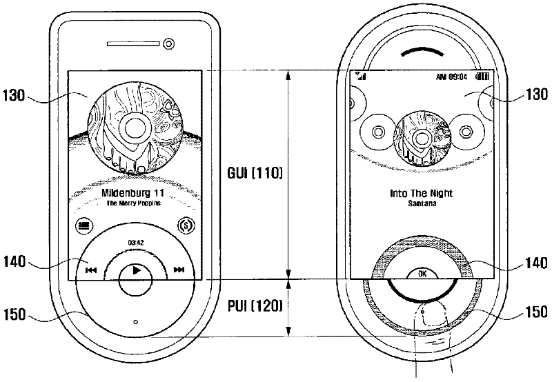 Apparatus and method for controlling specific operations of electronic devices using different touch areas