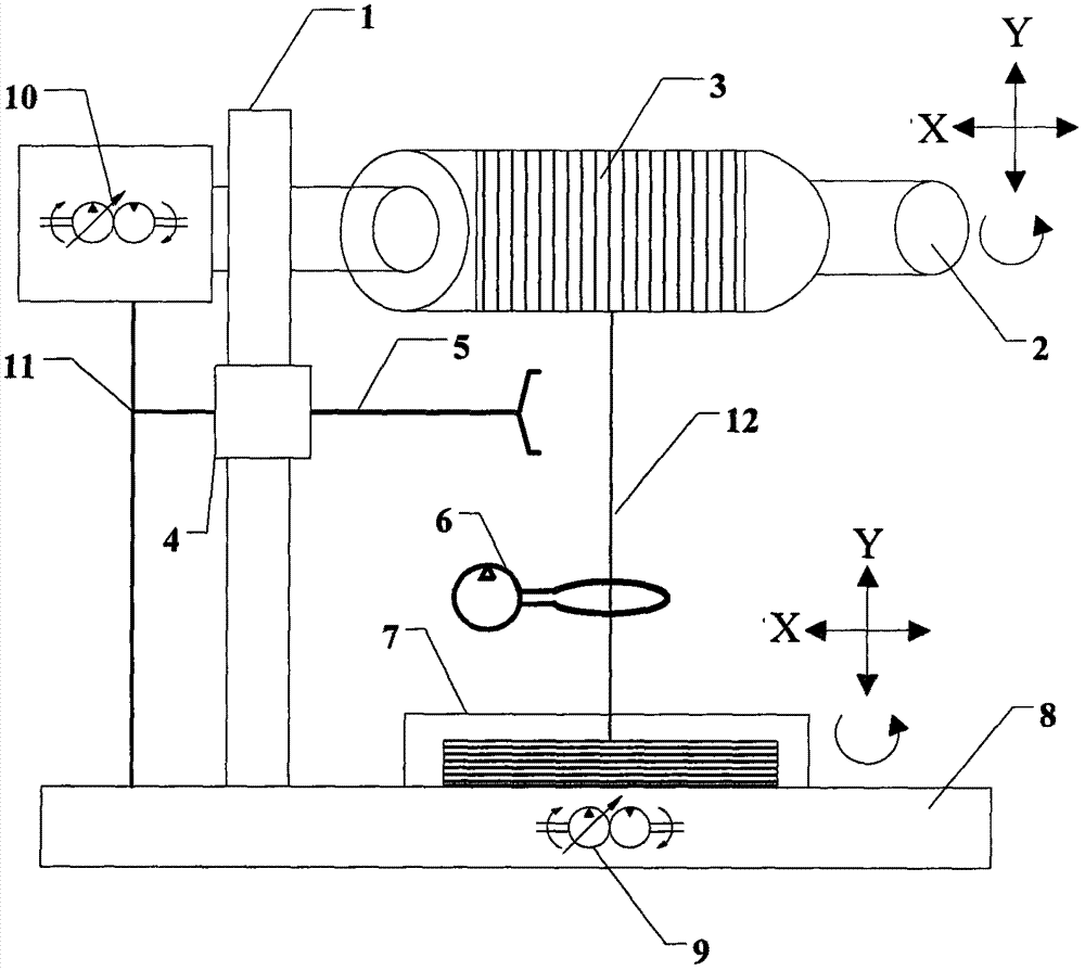 Unwinding and stacking method and equipment for brittle, weak and strong fibers