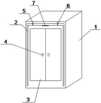 Communication cabinet with rain shelter device