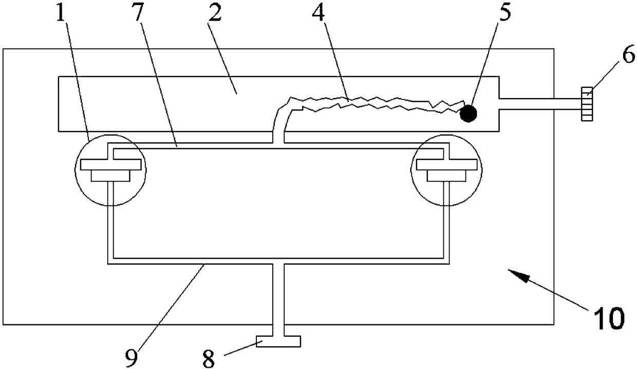 Glass wiping device