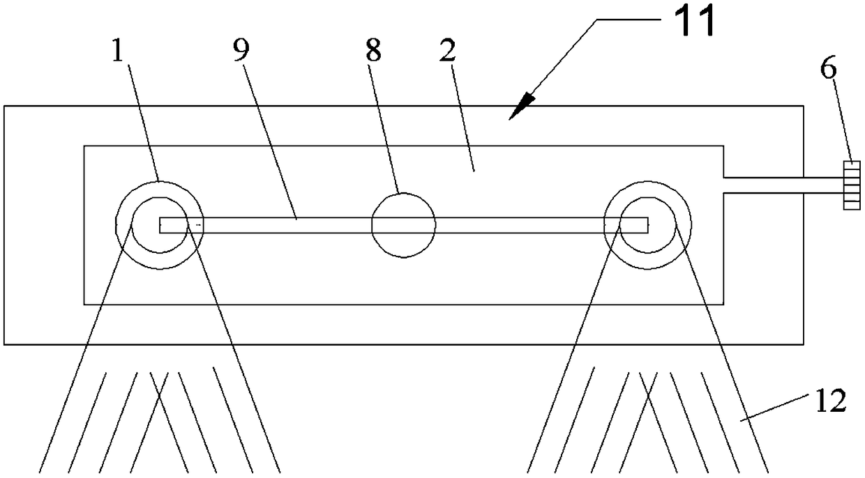 Glass wiping device