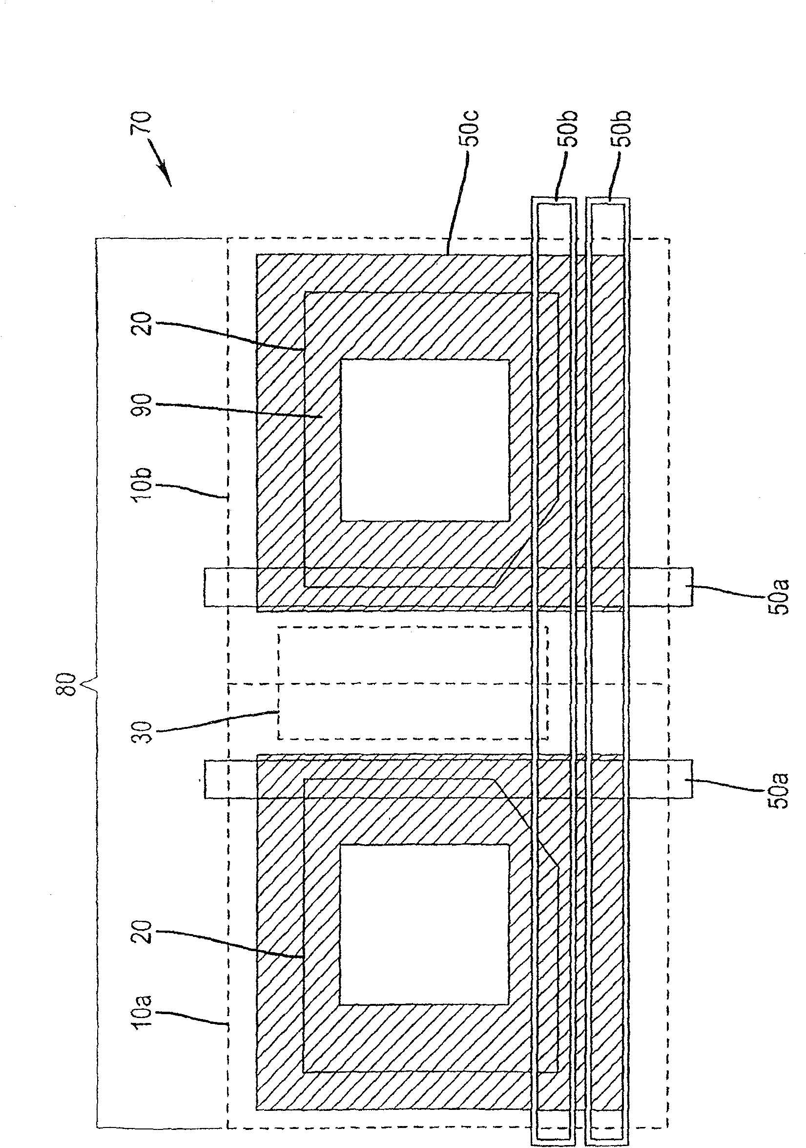 Identical/symmetrical metal shielding