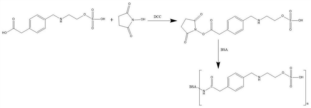 A kind of ethyl sulfate artificial antigen, preparation method and application