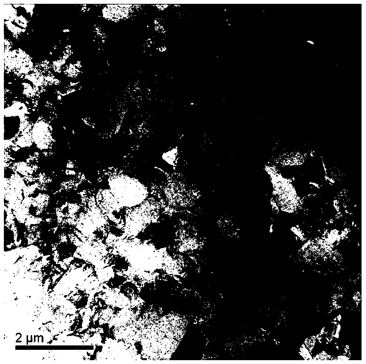 Preparation method of high-strength and high-toughness thin strip aluminum of ultra-fine structure