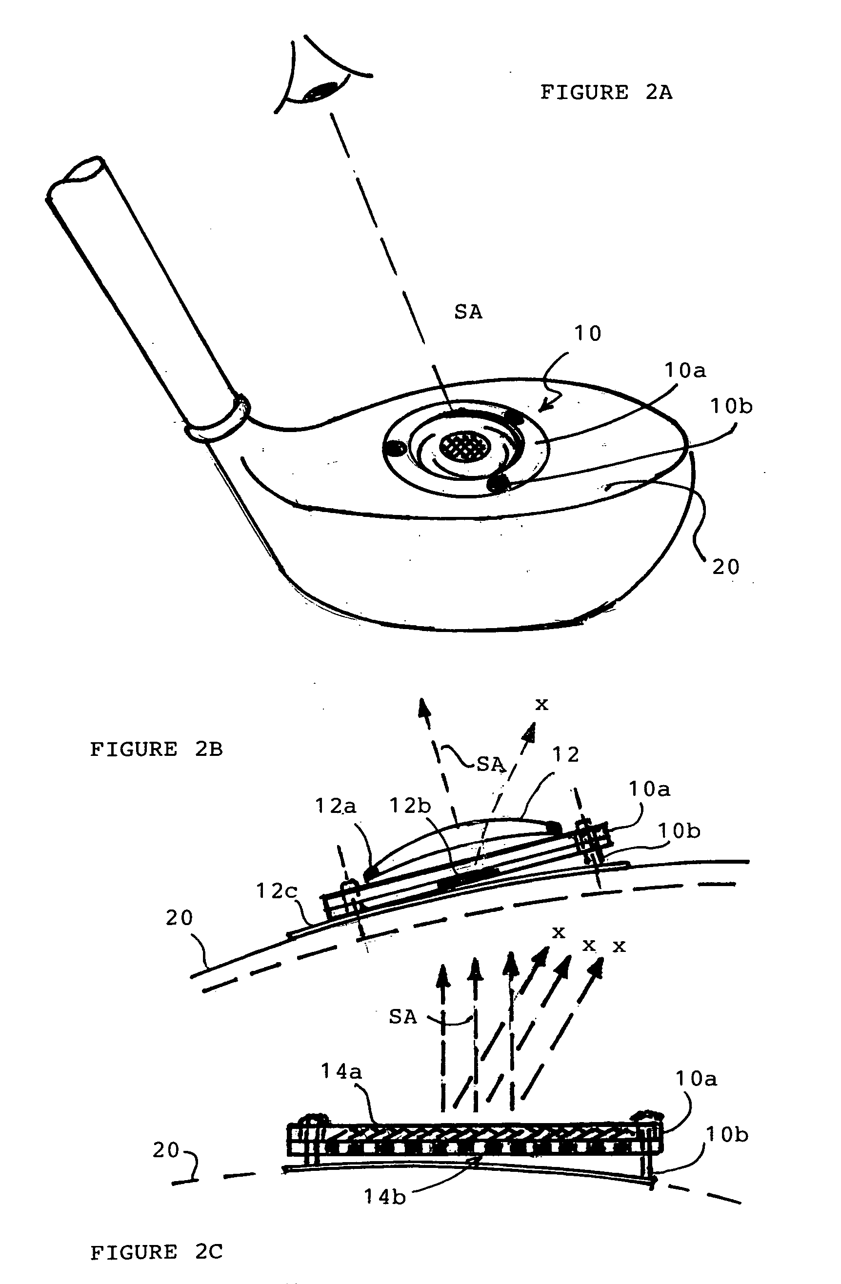 Golf club with customizable alignment sighting & weighting device