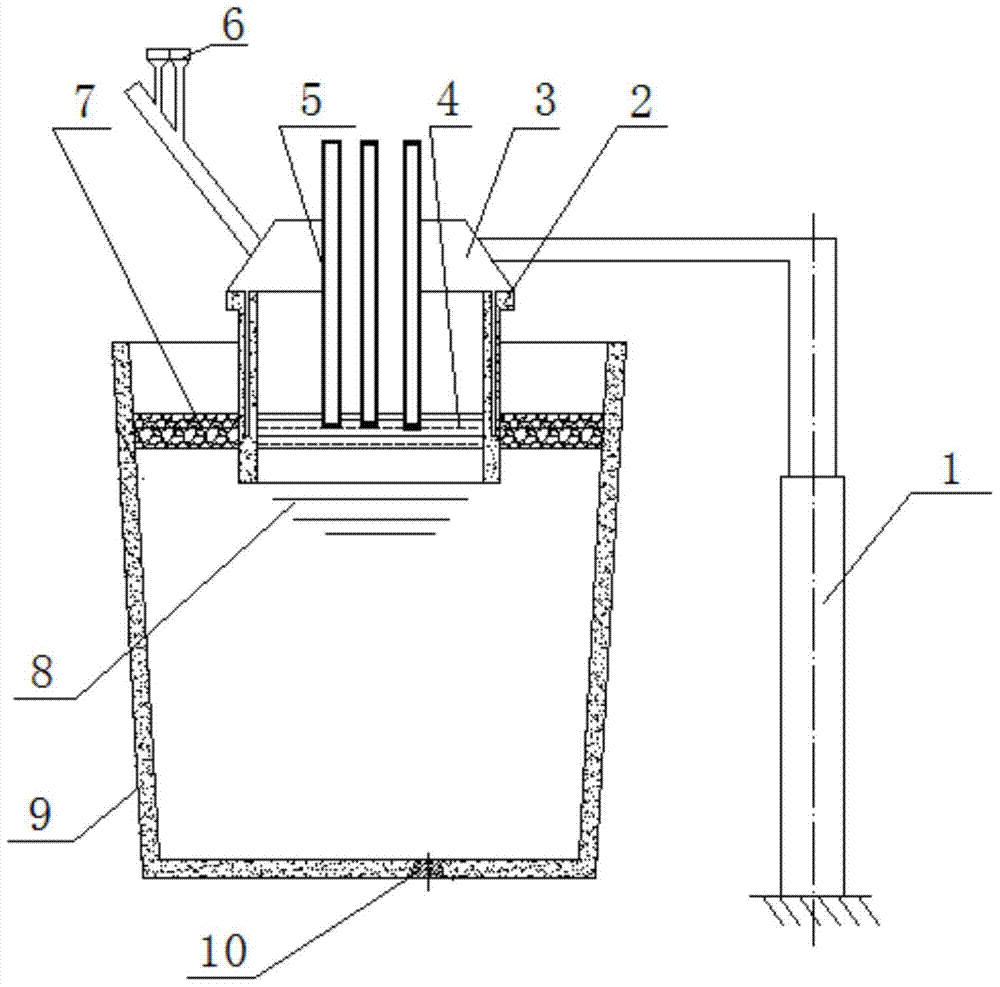 Refining device and method for controlling nitrogen content of molten steel