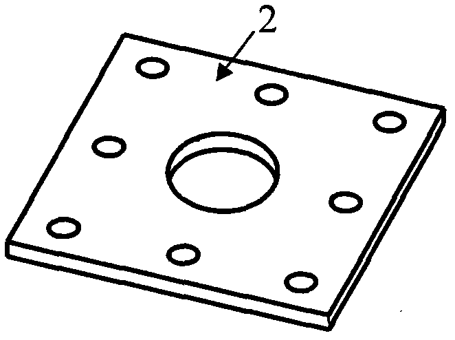 Setting method of steel tube and hole-opening end plate embedded part