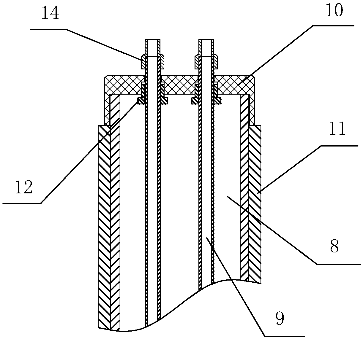 Earthquake precursor soil fault evolved gas outlet observation well structure