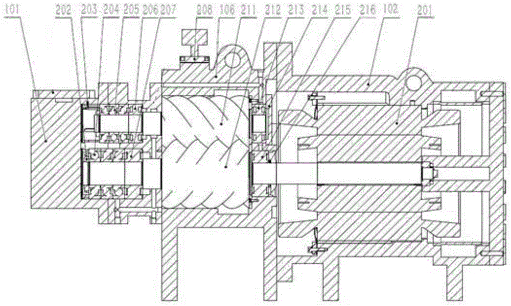 Twin-screw compressor with intermediate air-pumping function and multiple-temperature-zone heat pump system