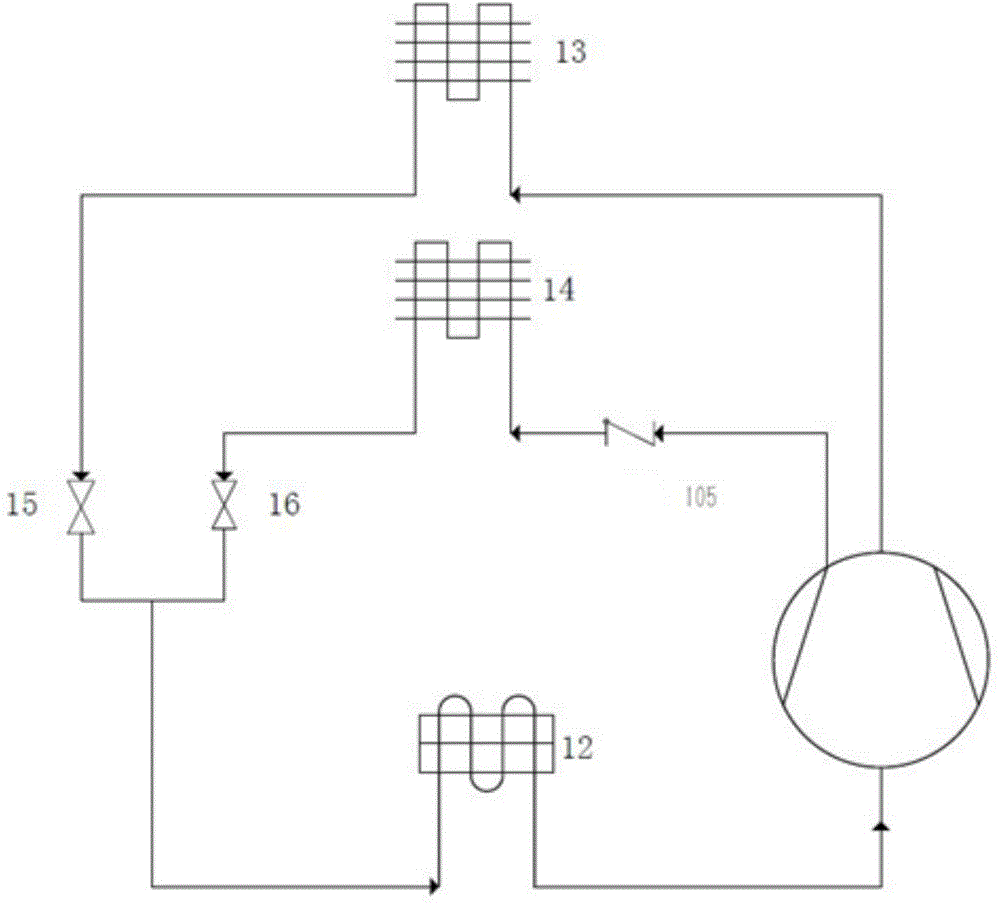 Twin-screw compressor with intermediate air-pumping function and multiple-temperature-zone heat pump system