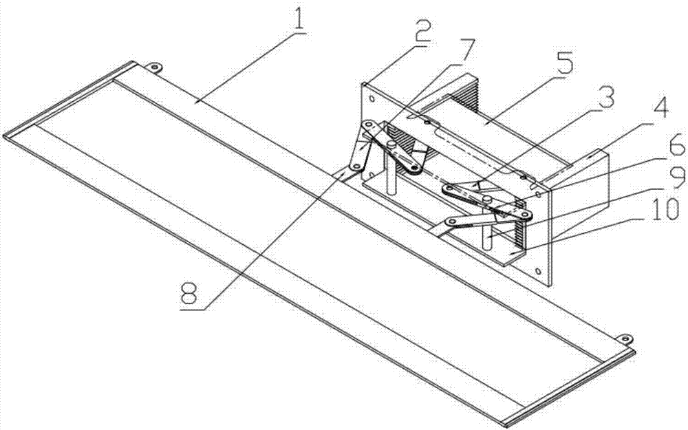 A static and inertial force balance mechanism for a heald frame