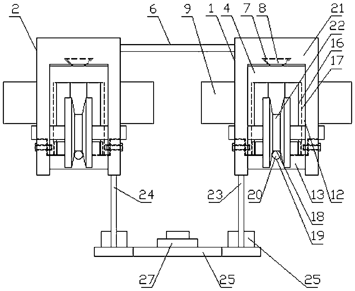 An automatic routing device for transmission lines