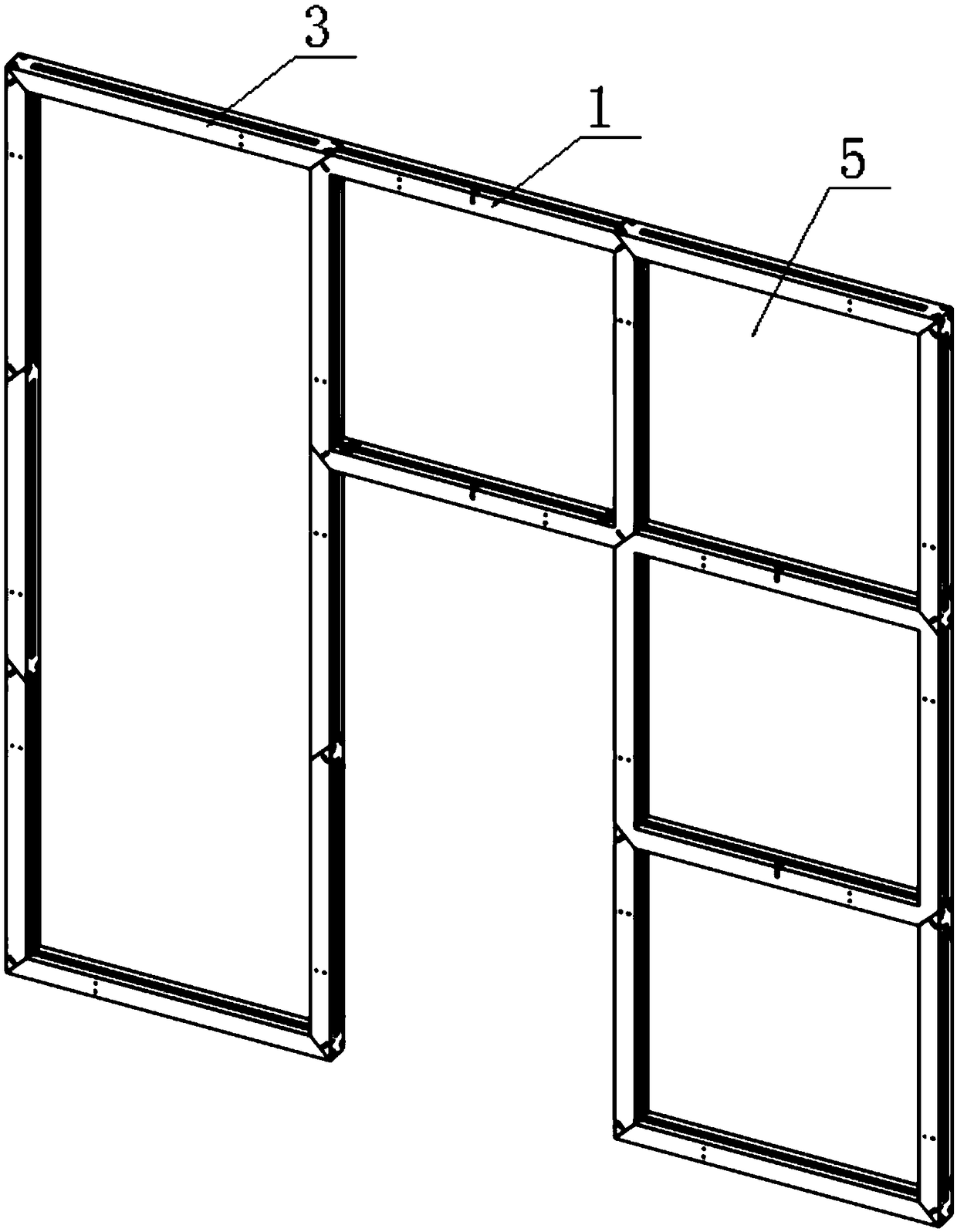 Reconfigurable wall system and unit assembly thereof